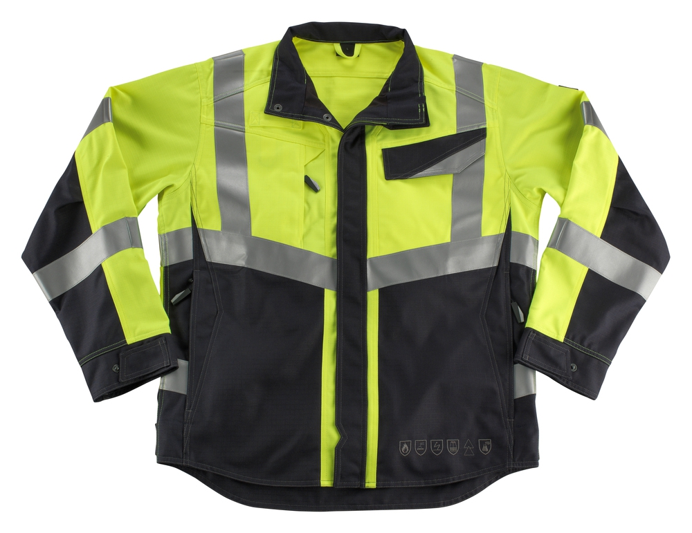 MASCOT Arbeitsjacke BIEL Multisafe,gelb/schwarzblau,Gr. 4XL