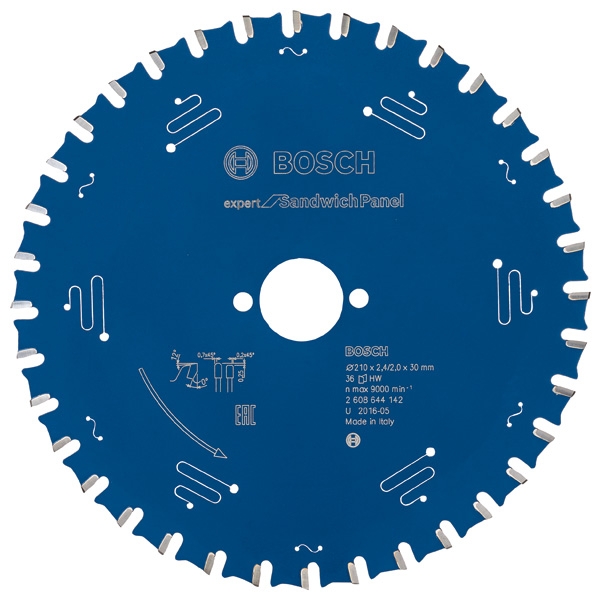 Kreissägeblatt HW Expert S. Panel 210x30x2,4 36T