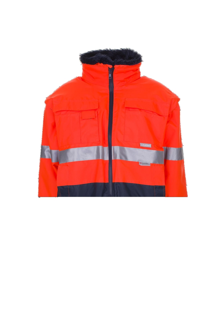 PLANAM Warnschutz Comfortjacke 2046 Atmungsaktiv Orange/Marine Gr. 8XL