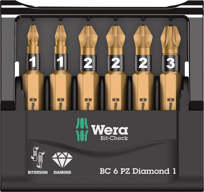 WERA Bit-Check 6 PZ Diamond 1