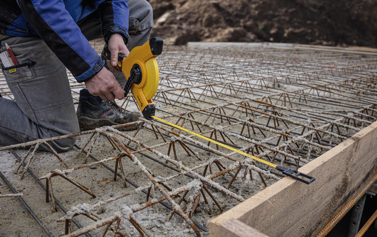 STABILA Rahmenbandmaß LBM 1000 STEEL 30 m, Stahlband, metrische Skala