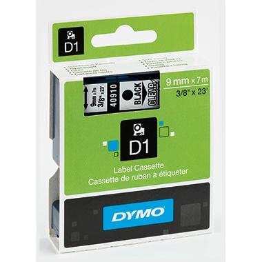 DYMO Schriftbandkassette D1 S0720670 9mmx7m sw auf tr