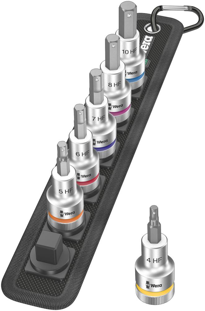 Schraubendr.Eins.Grt.1/2" 6tlg. Hex m.Haltef. Wera