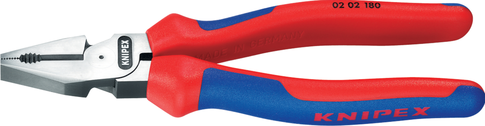 KNIPEX 02 02 225 Kraft-Kombizange mit Mehrko. schwarz atra. 225 mm