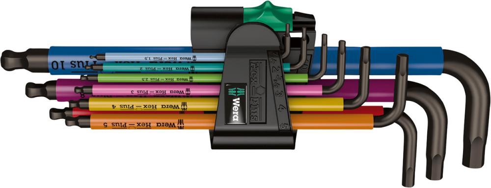 WERA Winkelschraubendreher Multicolor Satz 9-teilig, HF