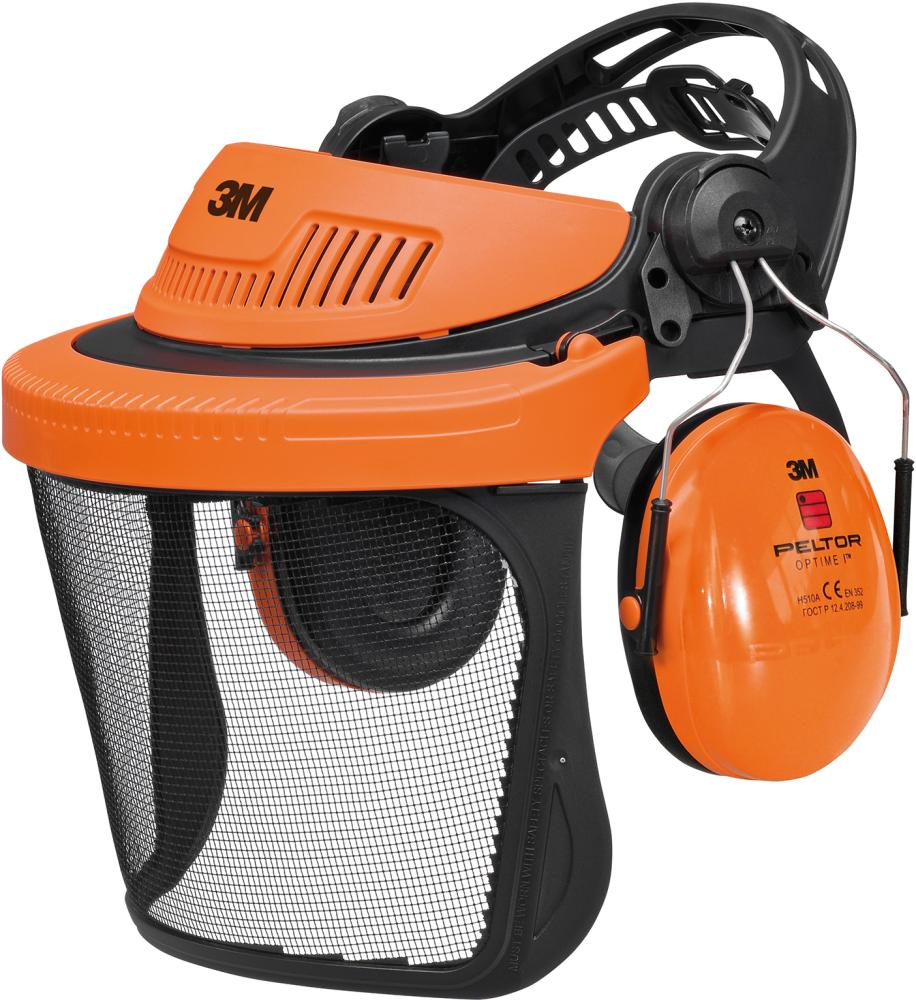 3M G500 Kopfschutz-Kombination G5V5CH51, Orange mit H510P3E Kapseln