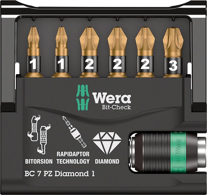 WERA Bit-Check 7 PZ Diamond 1