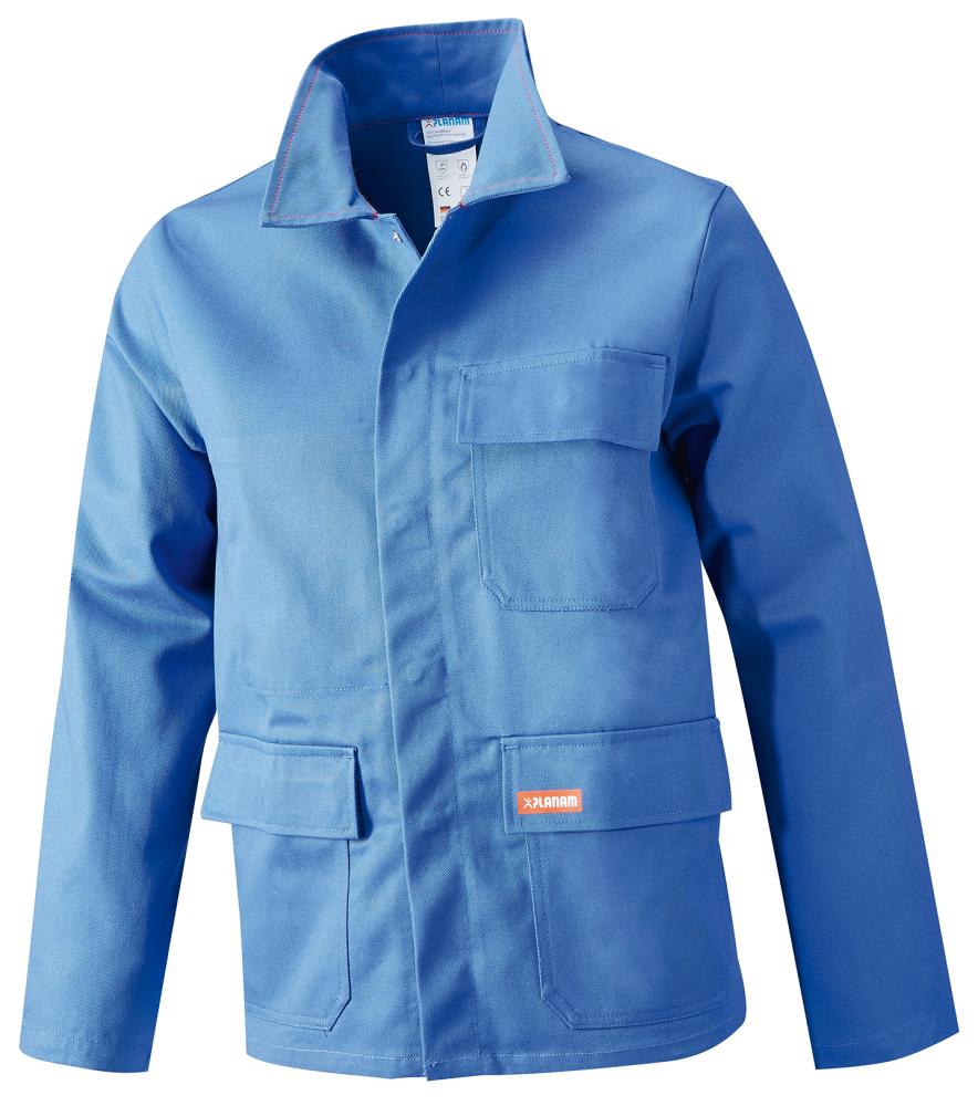 PLANAM Schweißerjacke 360 g/qm, kornblau Gr. 48