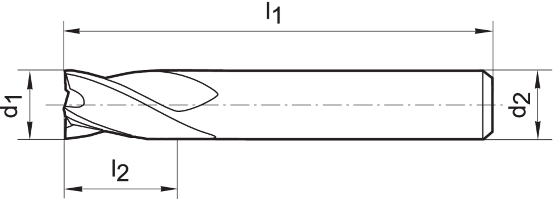 FORMAT Schaftfräser DIN6527 K VHM 20,0 mm HA Z 4