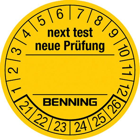 BENNING Prüfplakette