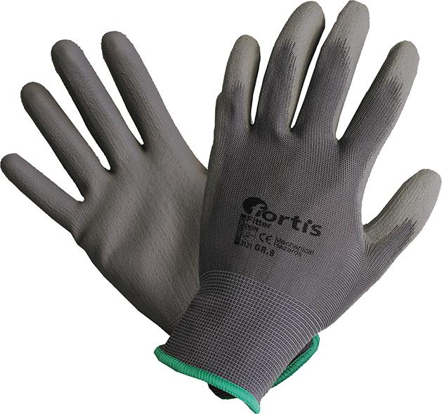 Handsch.Fitter PU/Nylon, Gr.  9, grau, FORTIS