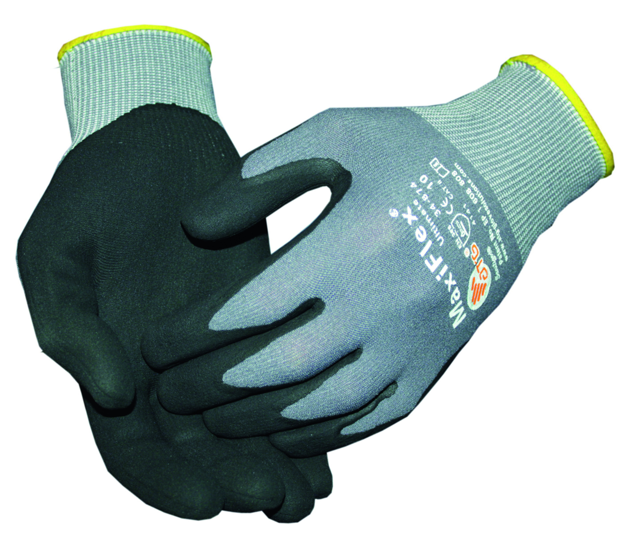 ATG Montage-Handschuh MaxiFlex Ultimate Gr. 12 Nitrilschaum grau/schwarz, 34-874