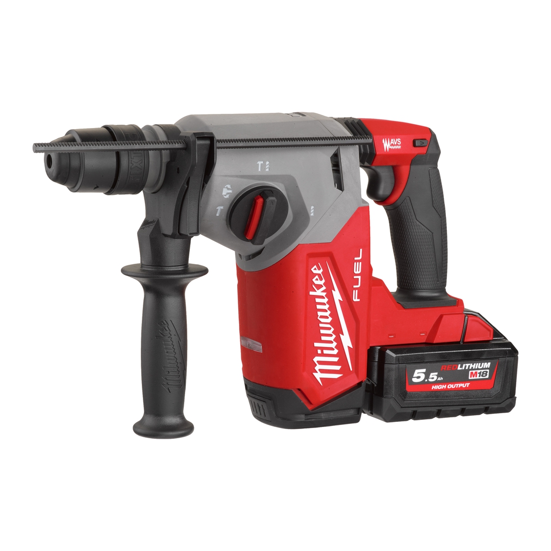 MILWAUKEE Akku-Kombihammer M18FHX-552X 2x18V/5,5Ah, Ladegerät, HD Box