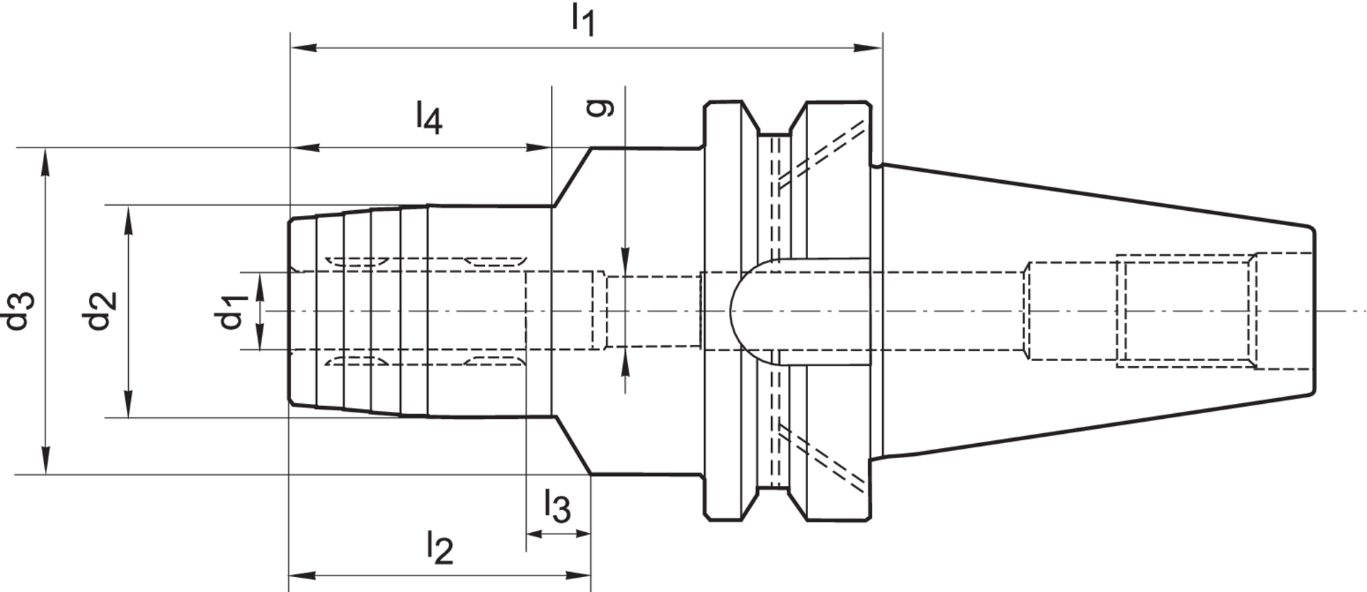 Hydro-Dehnspannfutter JISB 6339 ADB 6 x 90 mm BT 40 WTE