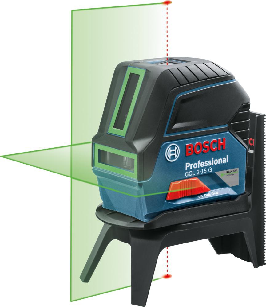 BOSCH Linienlaser im Koffer GCL 2-15G + Deckenklammer