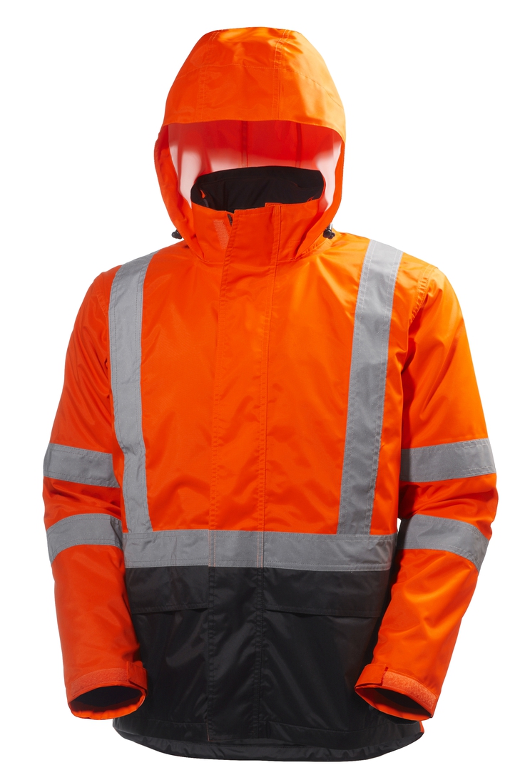 Helly Hansen Warnschutz-Regenjacke 71071 orange/charcoal 269, Gr. L