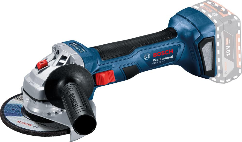 BOSCH Akku-Winkelschleifer GWS 18V-7 125 solo in L-Boxx