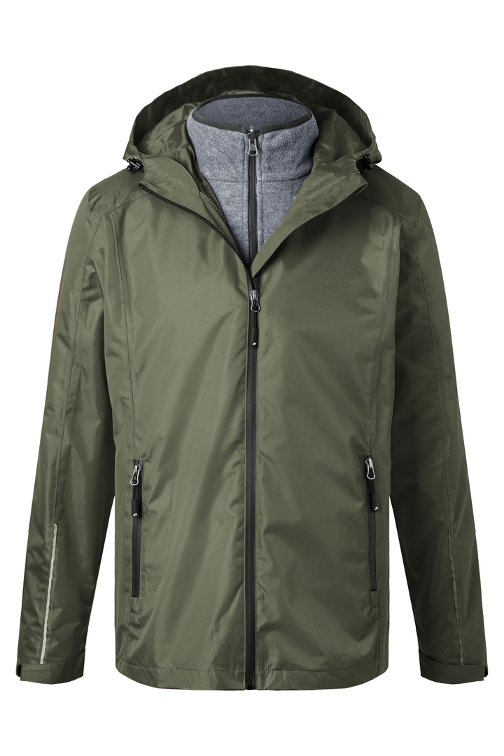 JN Men's 3-in-1-Jacket JN1154 olive/black, Größe M