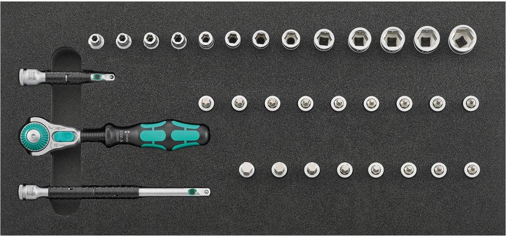 WERA Werkzeugmodul 1/3 Steckschl. 1/4",Zyklop und Haltefunktion