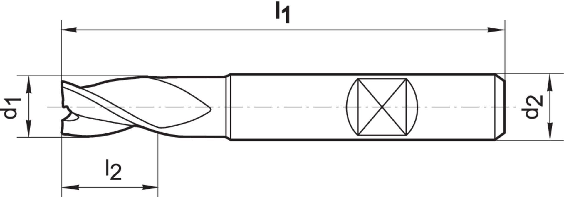 Schaftfräser DIN 6527 - K VHM TIALN 2 3,0 mm HB Z 3 FORMAT