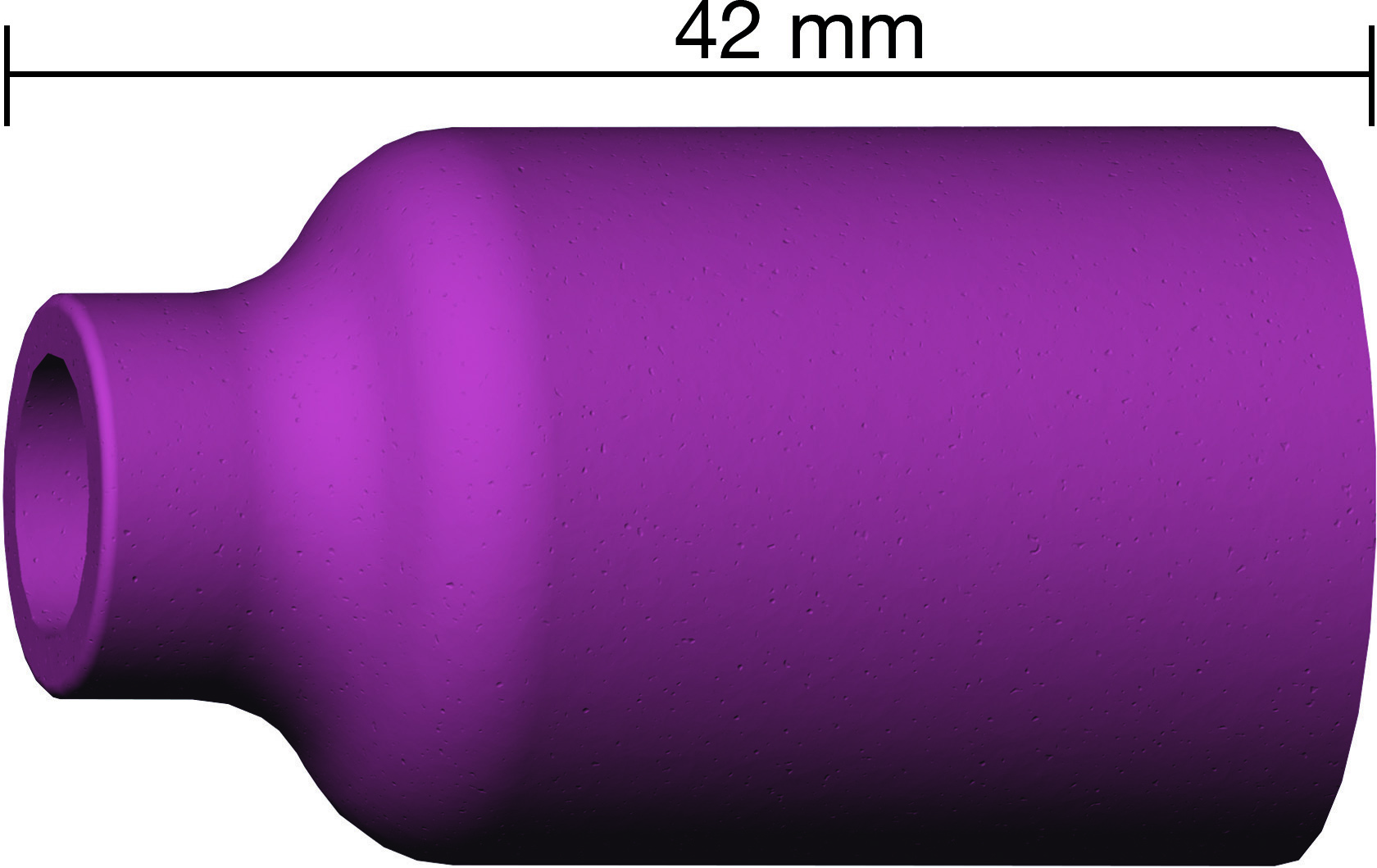 Keramikgasdüse Gr.12 Lg 19,5 mm 42 mm Nr. 14 Binzel