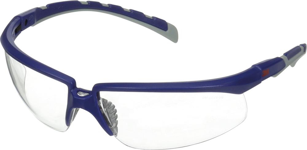 Schutzbrille Solus 2001AF-BLU blau/graue Bügel beschlagfest/kratzfest , klar