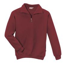 HAKRO ZIP Sweat-Shirt Mischgewebe 70%B/30%P, weinrot, Gr. XS