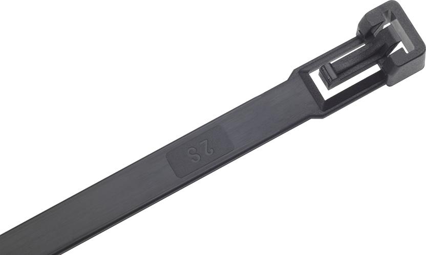 SAPISELCO Kabelbinder Nylon schwarz 280x3,5mm a100Stück lösbar