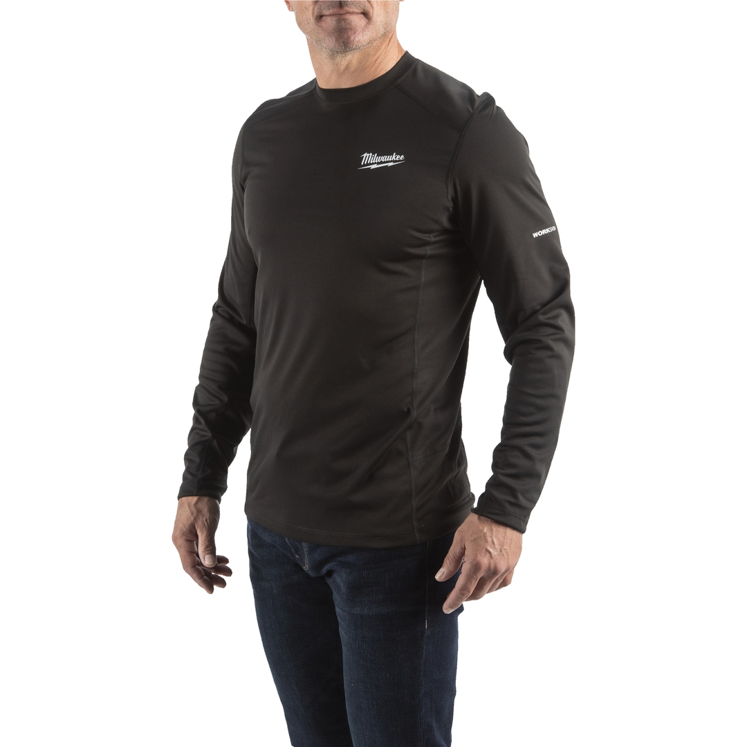 MILWAUKEE Funktions-Langarm-Shirt WWLSBL-S schwarz mit UV-Schutz