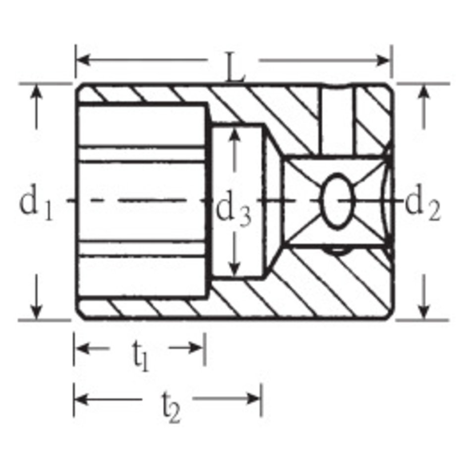 Steckschlüsseleinsatz 1/4" 40  4