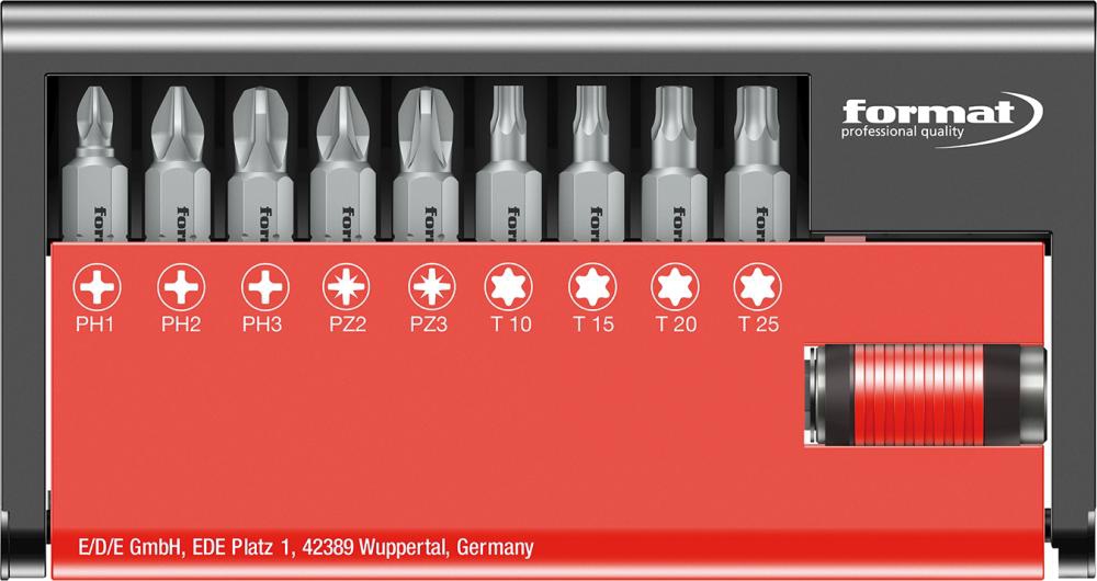 FORMAT Bit-Sortiment 9-teilig PH,PZ,TX