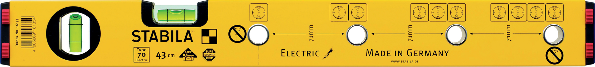 STABILA Wasserwaage 70 electric 120 cm