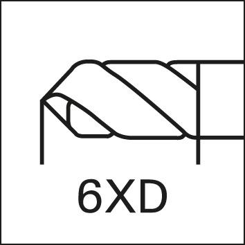 FORMAT GT VHM-Spiralbohrer HA, SUPRA 6xD IK 2,5mm