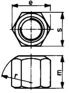 Sechskantmutter D6330B M24                   AMF