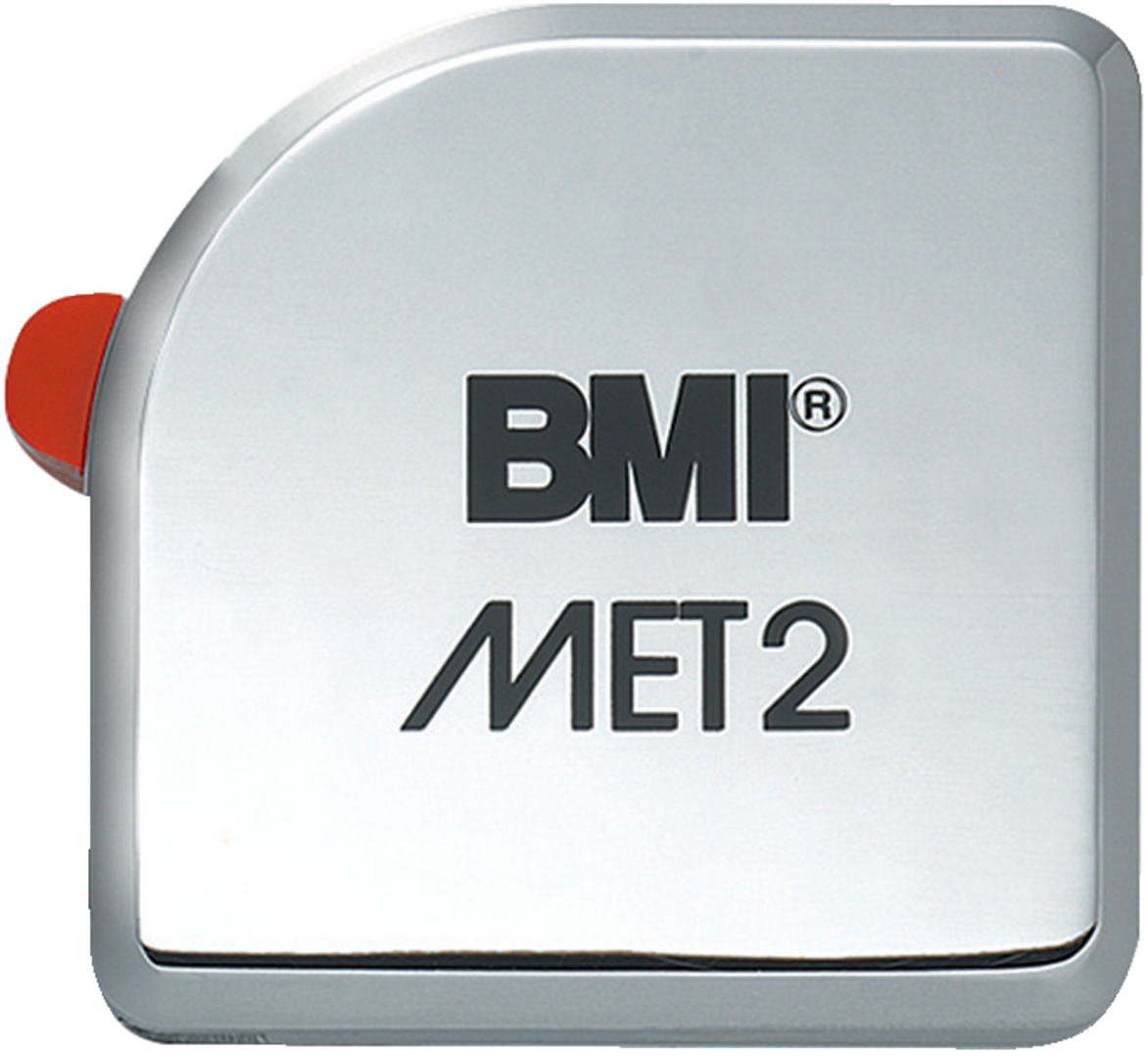 BMI Taschenbandmaß MET verchromt 2 m x 13 mm