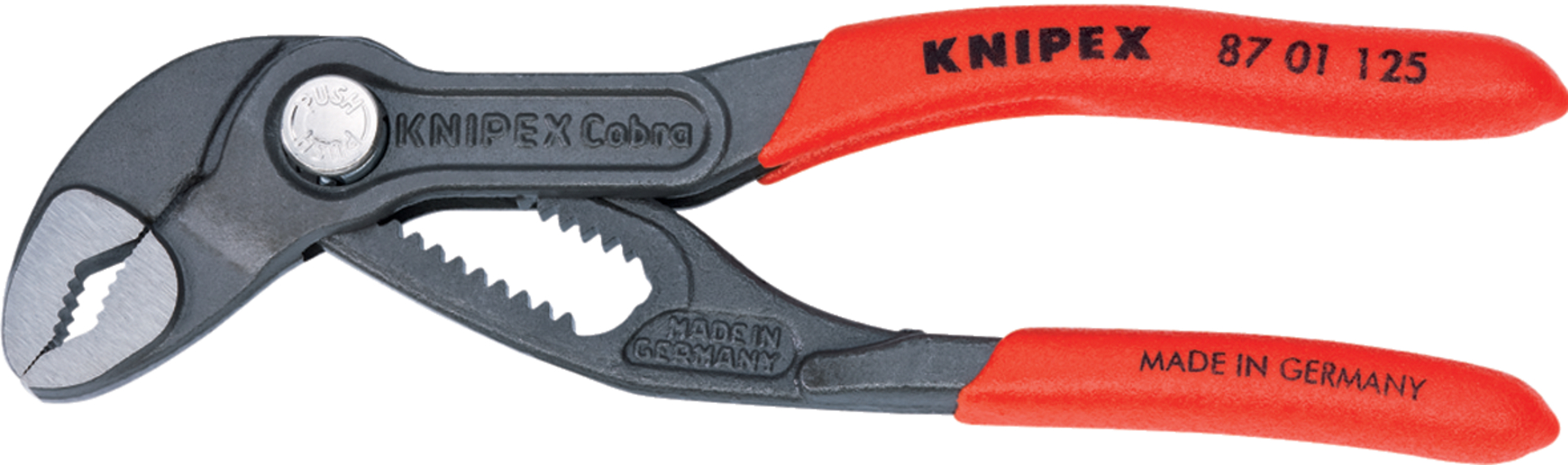 KNIPEX Wasserpumpenzange Cobra 8701180SB Kunststoff überz., atramentiert, 180 mm