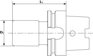 FORMAT EX Gewindeschneider für Snychro HSK-A 63 M3-12