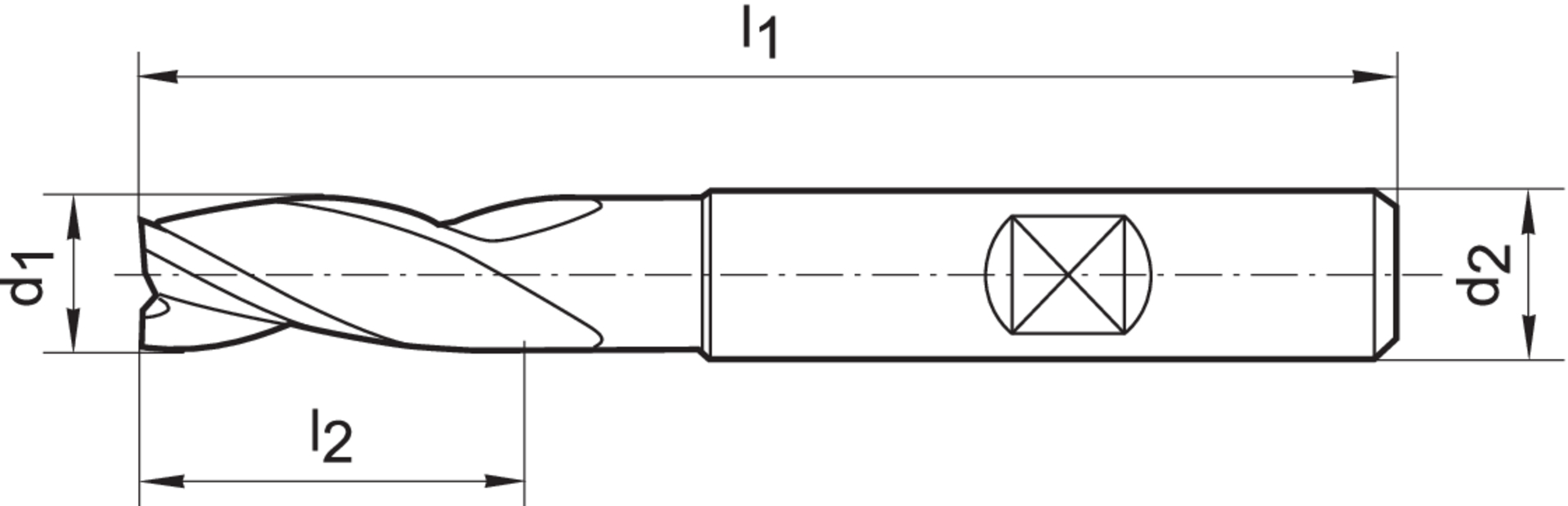 FORMAT Schaftfräser-Satz TiAlN, 4-12mm, 6-teilig, DIN 6527L