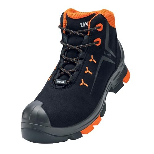 UVEX 2 Sicherheits-Stiefel Gr. 42 W11 S3L ESD SR schw/orange 6509.2