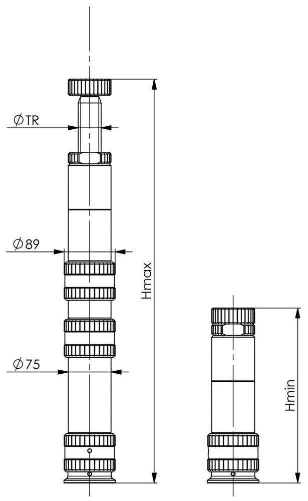 AMF Schraubbock, modular 6425-706mm