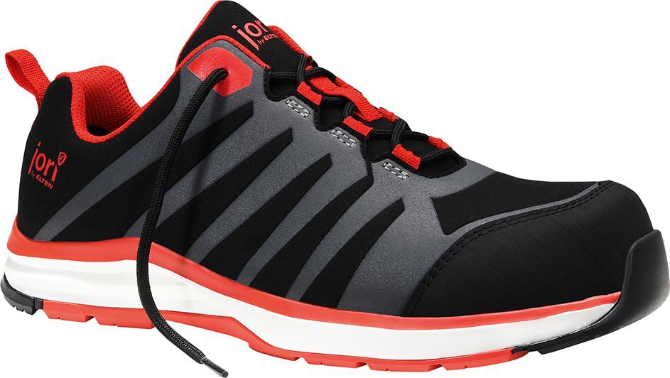 JORI Sicherheitshalbschuh 12021 Gr. 40 RAPID black-red Low S3 HRO ESD