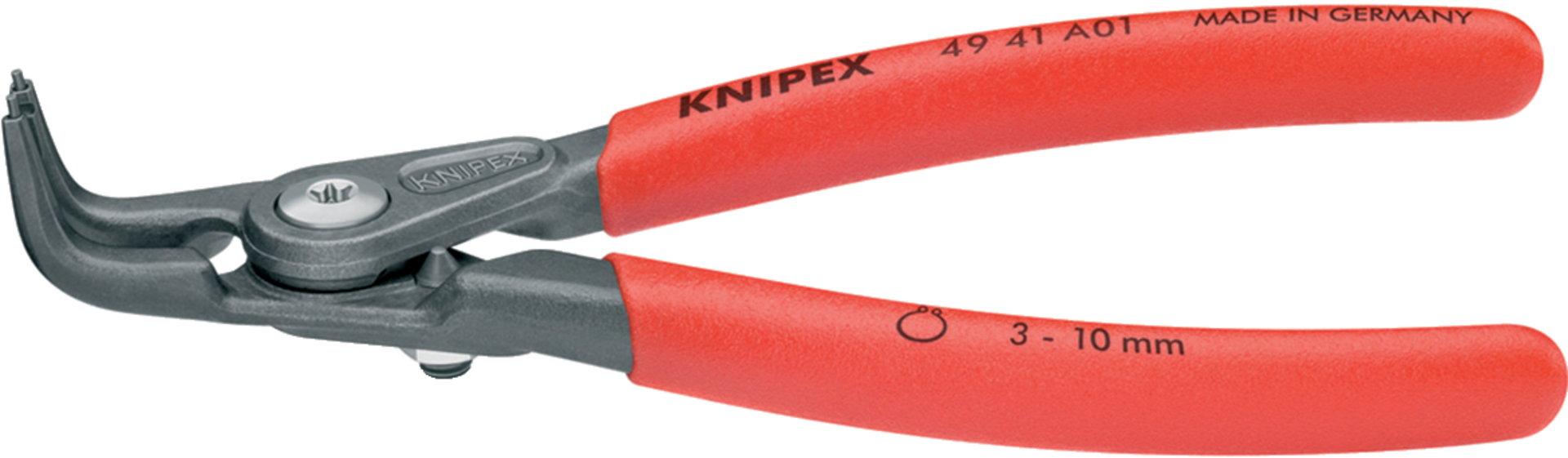 KNIPEX 49 41 A01 Präzisions- Sicherungsringzange f. Außenringe 130 mm