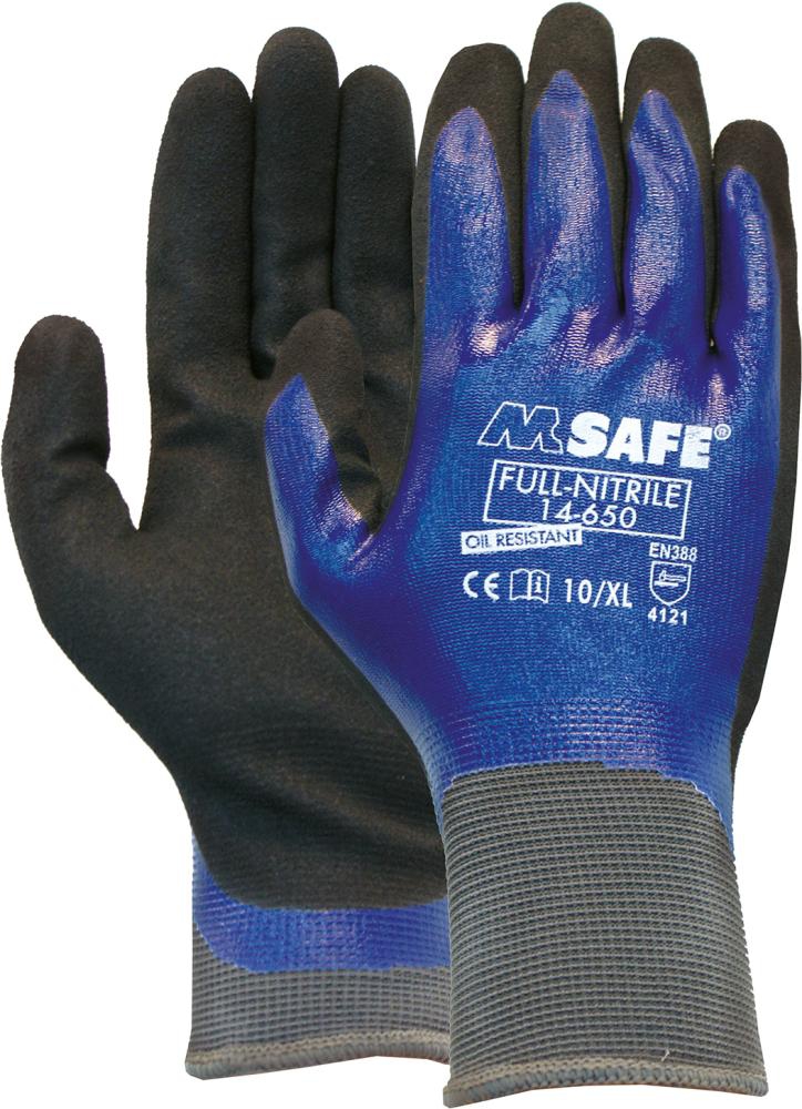 OXXA Handschuh M-Safe 14-650 Nitril vollbeschichtet, Größe 9