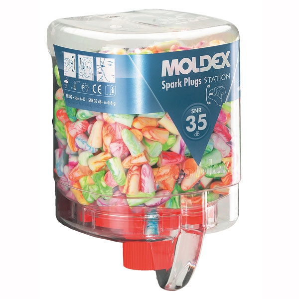 MOLDEX Spender 7825 incl. 250 Paar Spark Plugs Gehörschutz-Stöpseln