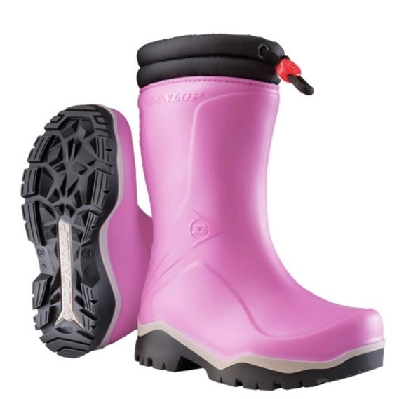 DUNLOP Kinder-Stiefel Kids Blizzard PVC Gr. 35 gefüttert pink/schwarz, K374061