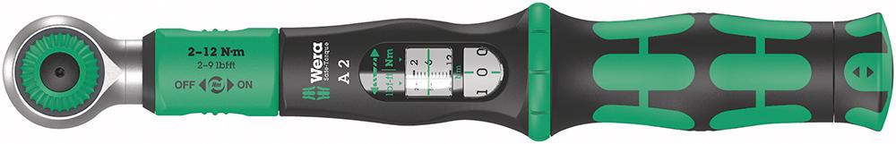 WERA Drehmomentschlüssel Safe-Torque 2-12Nm 1/4" Bitaufnahme