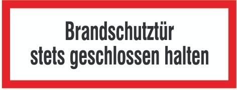 Brandschutztür geschl. h. PVC-Folie, selbstklebend