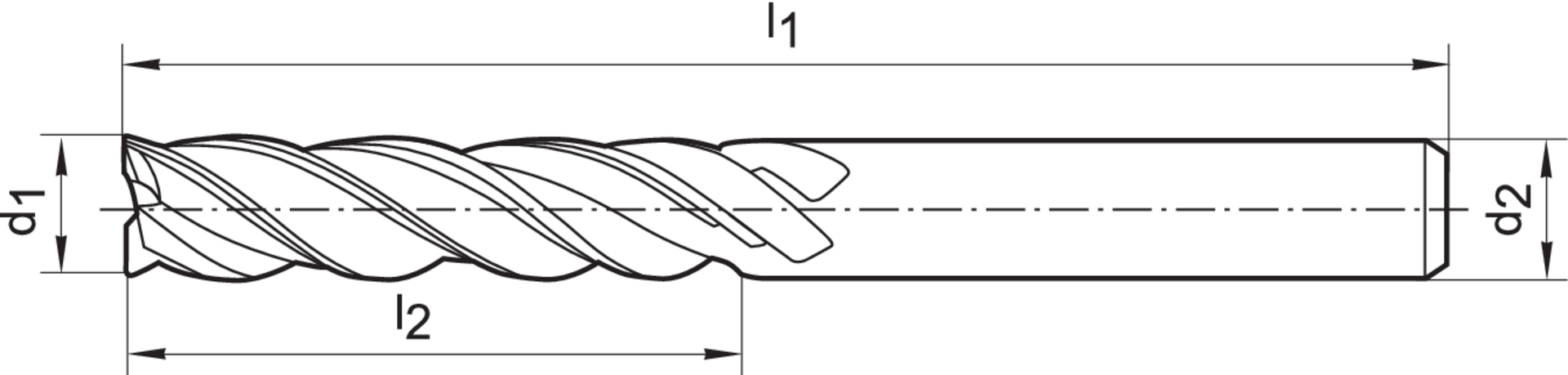 SL-Ratiofräser WN E.L. FIRE 10mm Z 4 Gühring