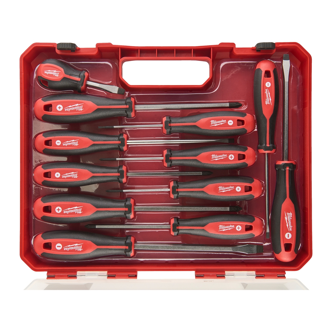 Milwaukee Schraubendreher Tri-Lobe 12-teiliges Set PH/PZ/SL