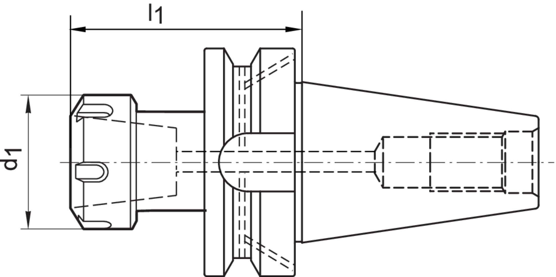 FORTIS Spannzangenfutter JISB6339 AD BT 50-ER40